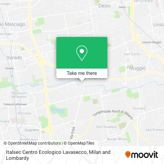 Italsec Centro Ecologico Lavasecco map
