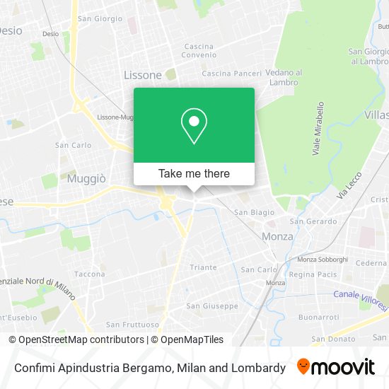 Confimi Apindustria Bergamo map