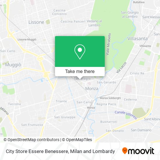 City Store Essere Benessere map