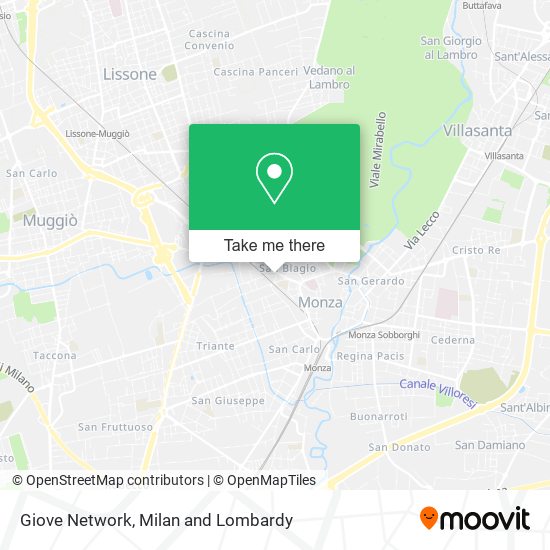 Giove Network map