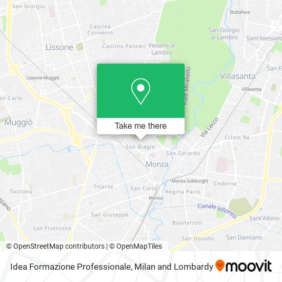 Idea Formazione Professionale map