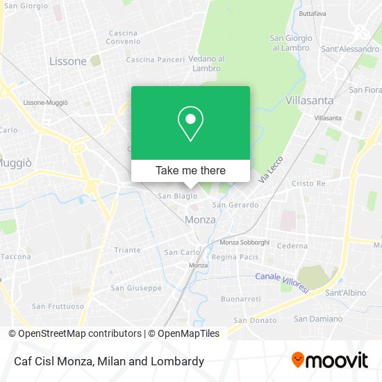 Caf Cisl Monza map