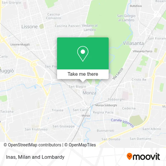 Inas map