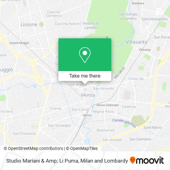 Studio Mariani & Amp; Li Puma map