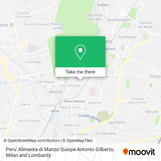 Peru' Alimenta di Manzo Quispe Antonio Gilberto map