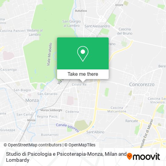 Studio di Psicologia e Psicoterapia-Monza map