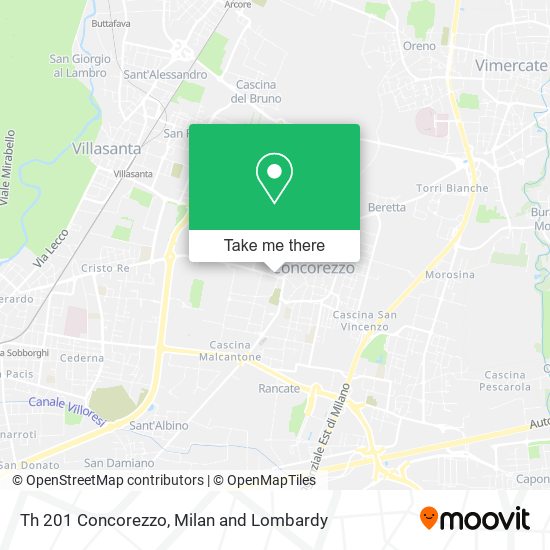 Th 201 Concorezzo map