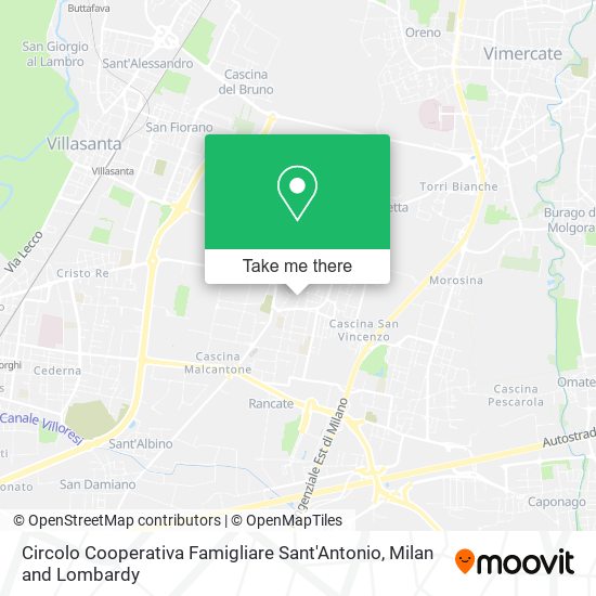 Circolo Cooperativa Famigliare Sant'Antonio map