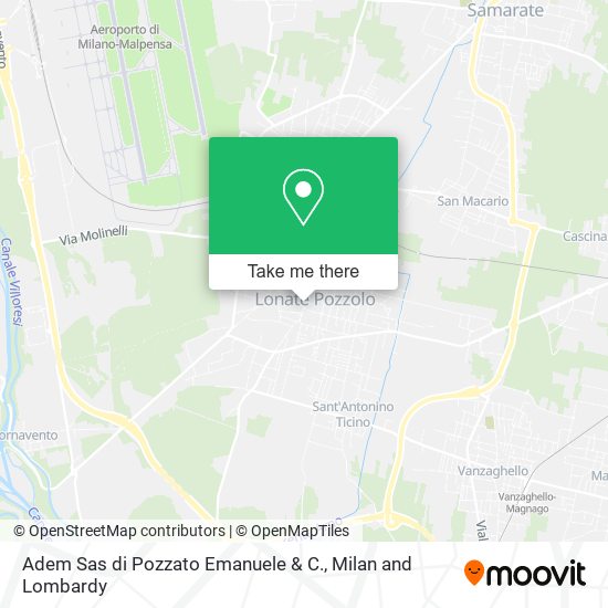 Adem Sas di Pozzato Emanuele & C. map