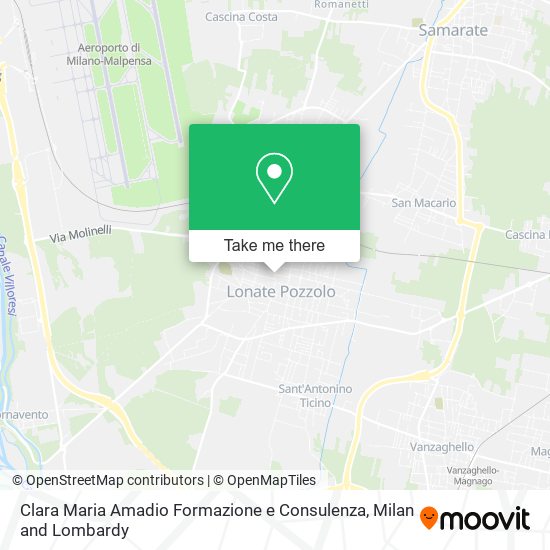 Clara Maria Amadio Formazione e Consulenza map