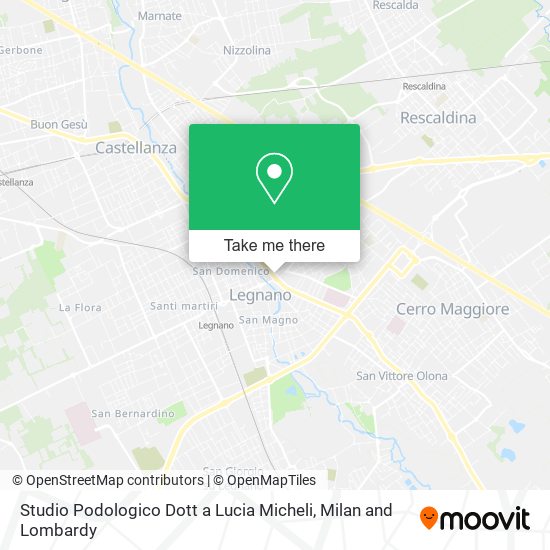 Studio Podologico Dott a Lucia Micheli map