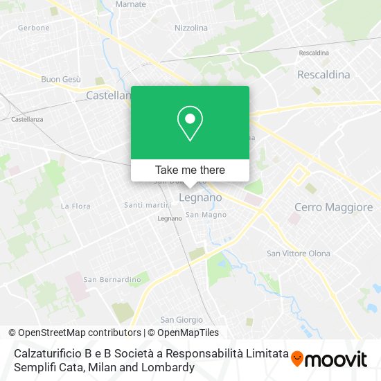 Calzaturificio B e B Società a Responsabilità Limitata Semplifi Cata map