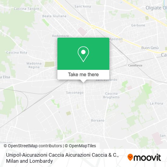 Unipol-Aicurazioni Caccia Aicurazioni Caccia & C. map