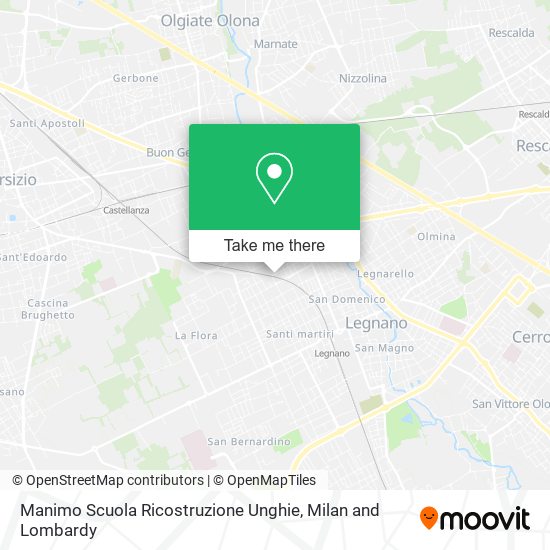 Manimo Scuola Ricostruzione Unghie map
