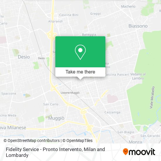 Fidelity Service - Pronto Intervento map