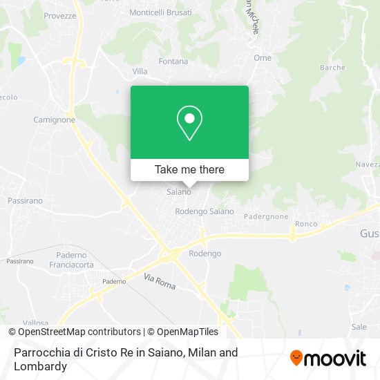 Parrocchia di Cristo Re in Saiano map