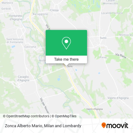 Zonca Alberto Mario map