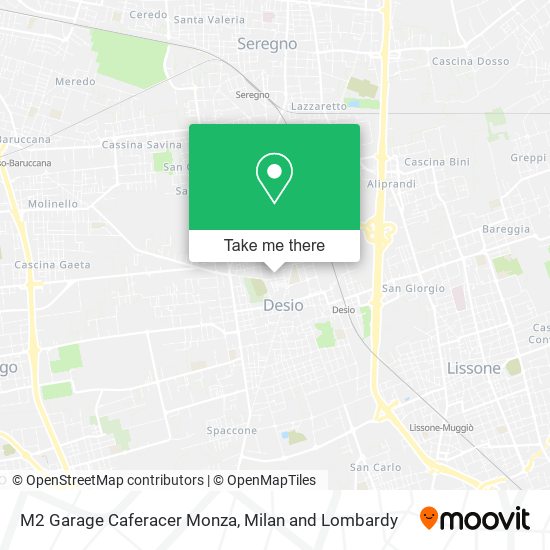 M2 Garage Caferacer Monza map