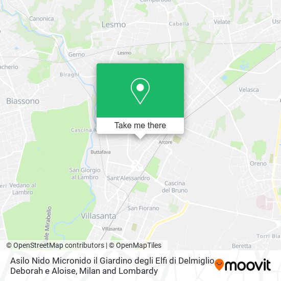 Asilo Nido Micronido il Giardino degli Elfi di Delmiglio Deborah e Aloise map