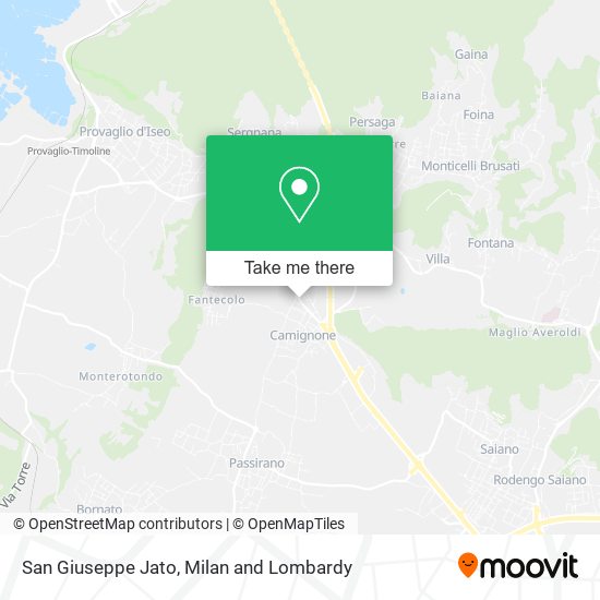 San Giuseppe Jato map