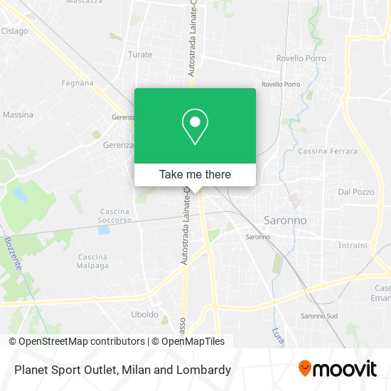 Planet Sport Outlet map