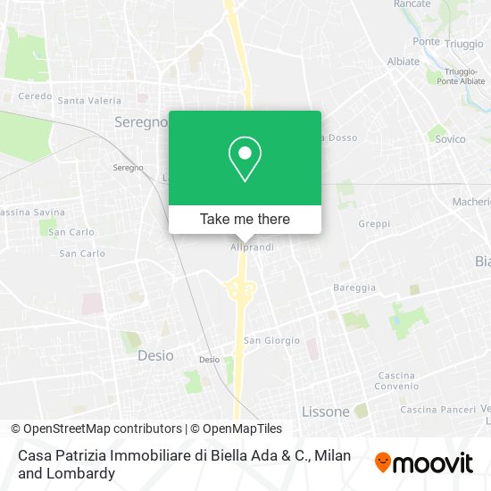 Casa Patrizia Immobiliare di Biella Ada & C. map