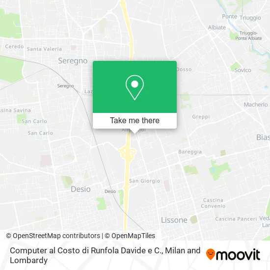 Computer al Costo di Runfola Davide e C. map