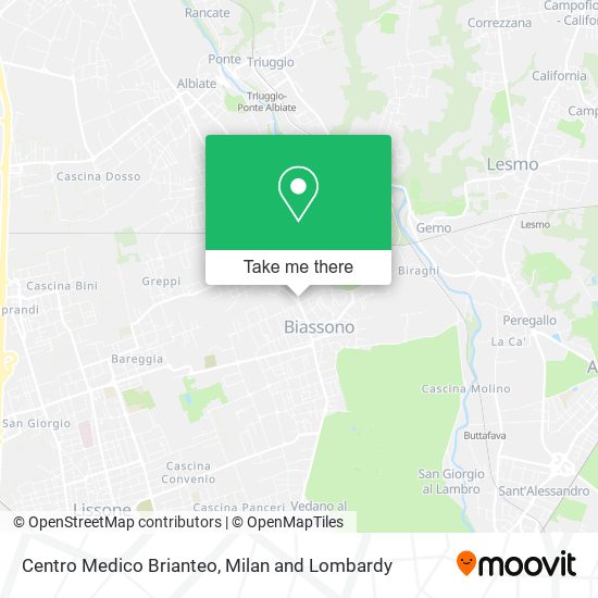 Centro Medico Brianteo map