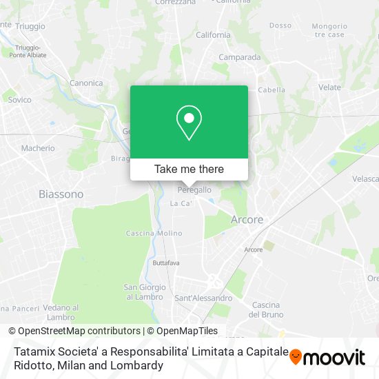 Tatamix Societa' a Responsabilita' Limitata a Capitale Ridotto map