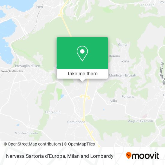 Nervesa Sartoria d'Europa map