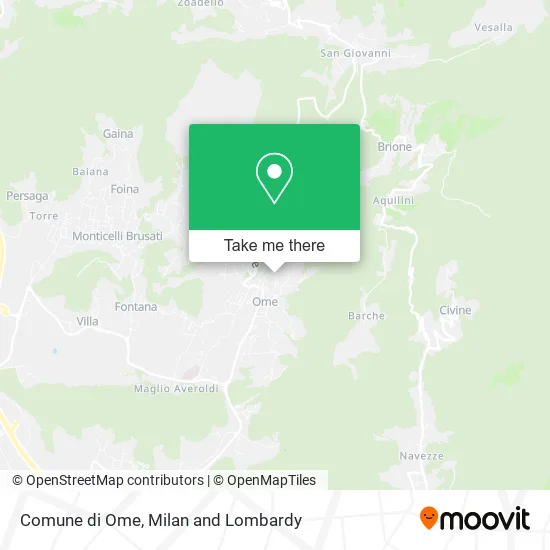 Comune di Ome map