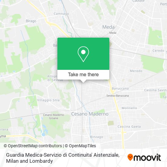 Guardia Medica-Servizio di Continuita' Aistenziale map