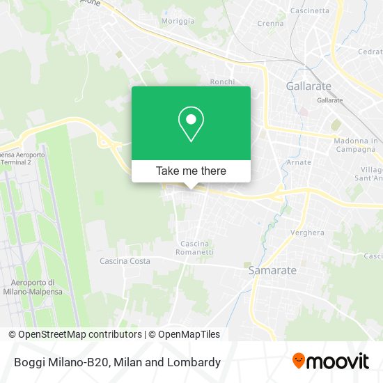 Boggi Milano-B20 map