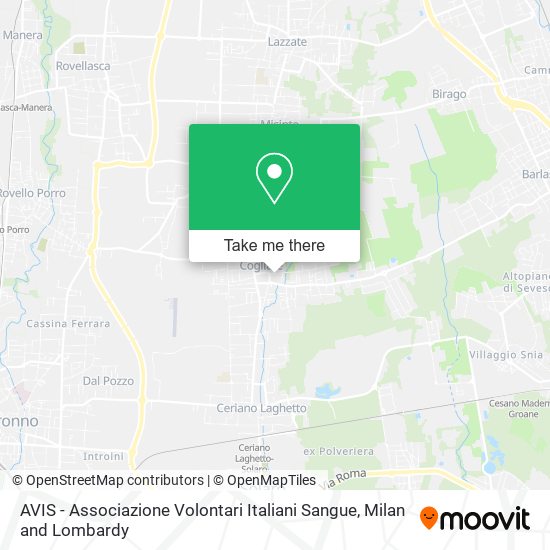 AVIS - Associazione Volontari Italiani Sangue map