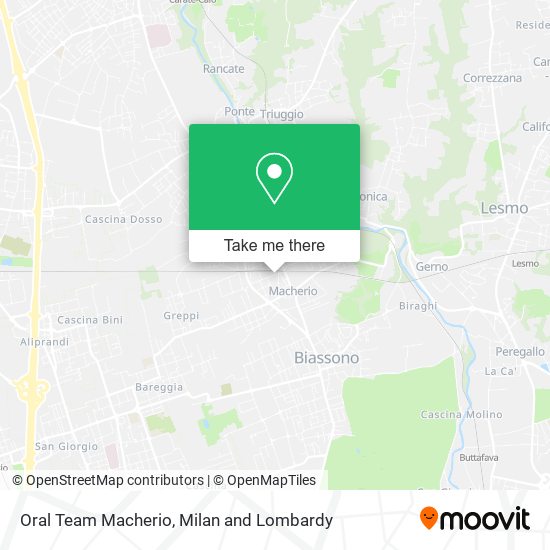 Oral Team Macherio map