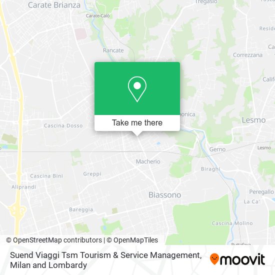 Suend Viaggi Tsm Tourism & Service Management map