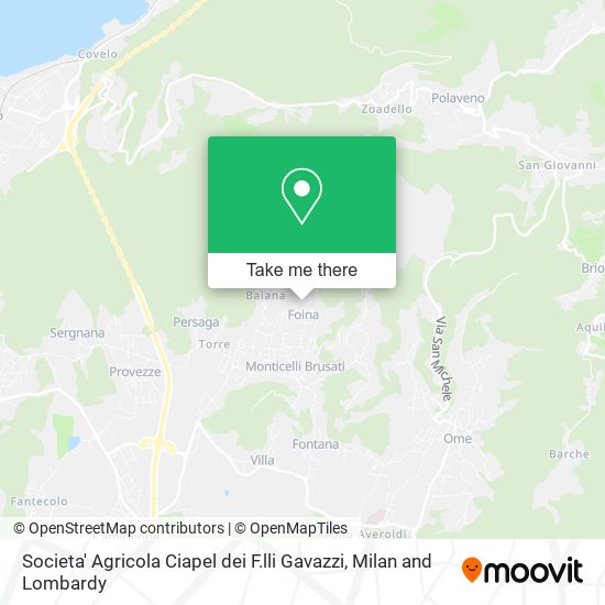 Societa' Agricola Ciapel dei F.lli Gavazzi map