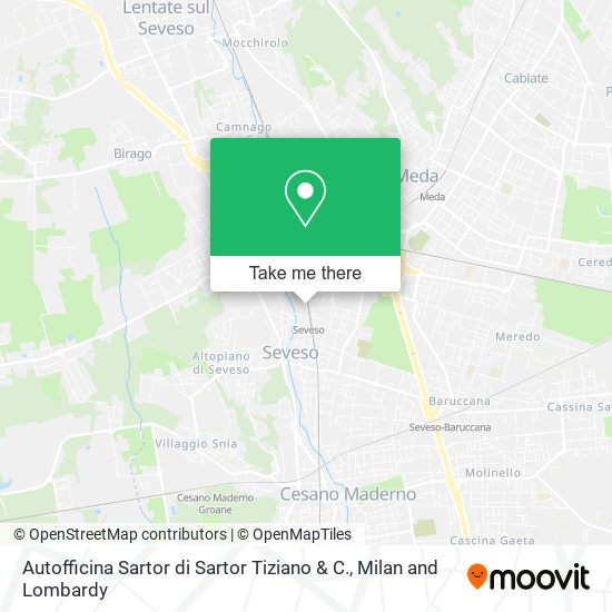 Autofficina Sartor di Sartor Tiziano & C. map