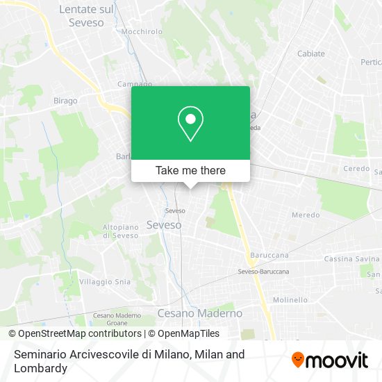 Seminario Arcivescovile di Milano map