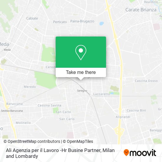 Ali Agenzia per il Lavoro -Hr Busine Partner map