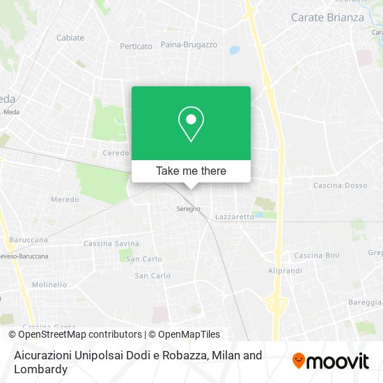 Aicurazioni Unipolsai Dodi e Robazza map