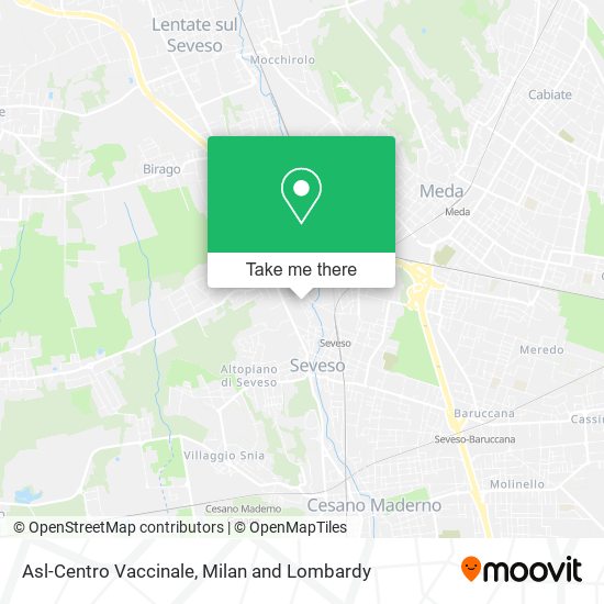 Asl-Centro Vaccinale map