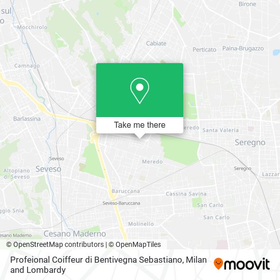Profeional Coiffeur di Bentivegna Sebastiano map