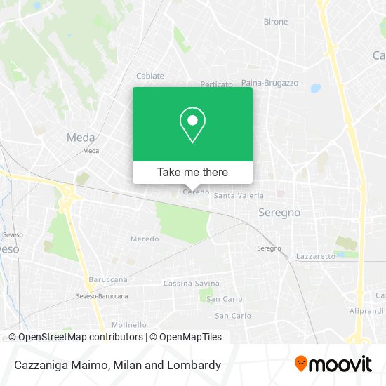 Cazzaniga Maimo map