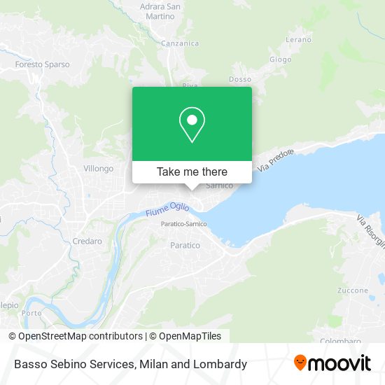 Basso Sebino Services map