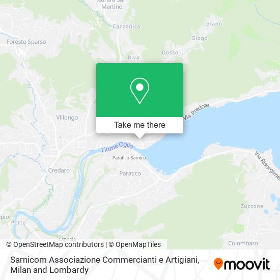 Sarnicom Associazione Commercianti e Artigiani map