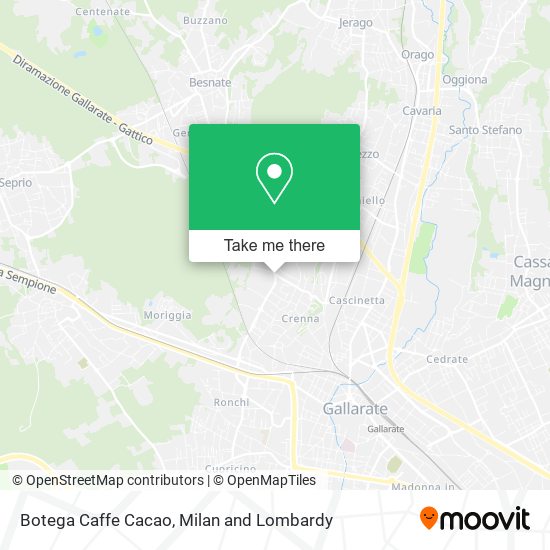Botega Caffe Cacao map