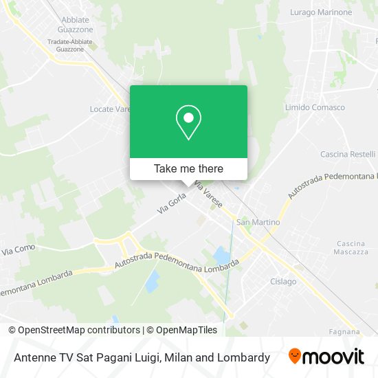 Antenne TV Sat Pagani Luigi map