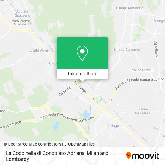 La Coccinella di Concolato Adriana map