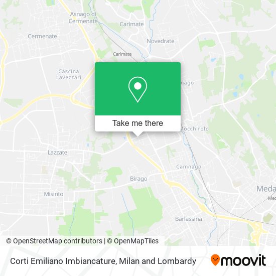 Corti Emiliano Imbiancature map